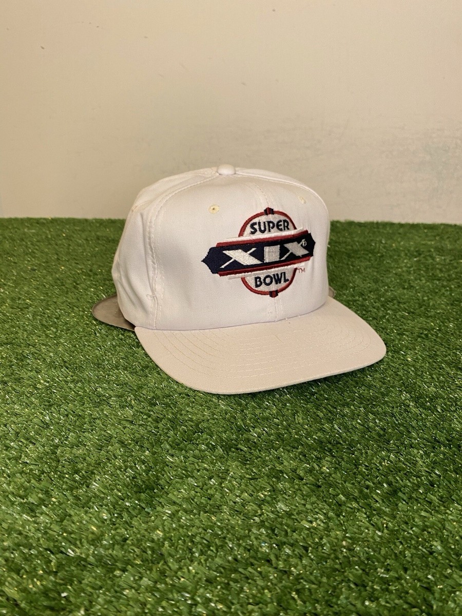 NAPTIME CAP 総柄 ホワイト Vintage Super Bowl XIX hat cap snap back Sports Specialties white