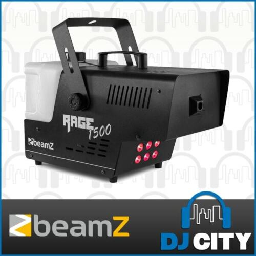 Fog Smoke Mist Machine 1500W 6 LED RGB Stage Light Remote Party DJ Beamz - Picture 1 of 9