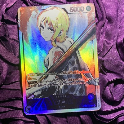 Nami ONE PIECE METALLIC Goddess Waifu Anime ACG Holo Girl Card