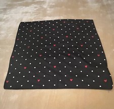OH MY DISNEY SCARF MICKEY AND MINNIE ICON BLACK WITH POLKA DOTS. 18 18.