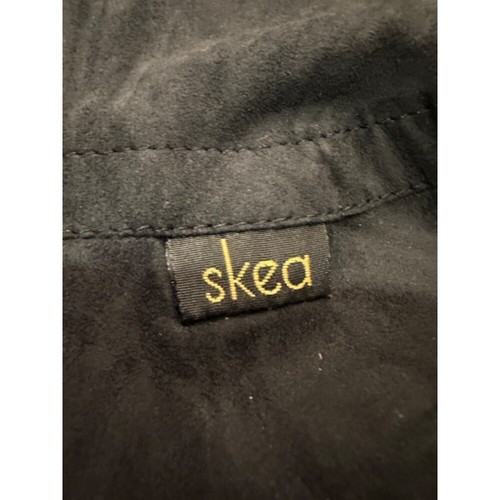 Skea Paris Skijacke schwarz Kunstfellkragen Gürtel gefütterter Mantel Größe 12 - Bild 6 von 19
