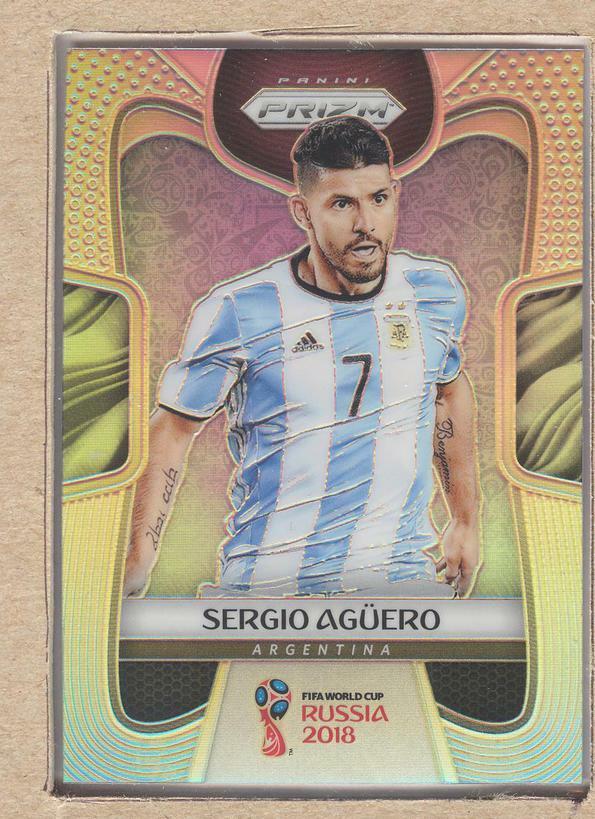 Sergio Aguero 11 2018 Prizm World Cup Prizm (Silver Refractor)