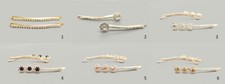 One Pair of Crystal Rhinestone Diamante Hair Clips for Party Wedding