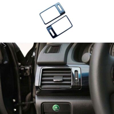 Left And Right Air Outlet Vent Black Titanium For Honda Accord 2014-2017 Trim