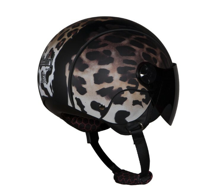 SBH-16 Frost Kitty Mat Black Open Face Helmet With Smoke Visor S Size 560MM @UK Popularne i obfite