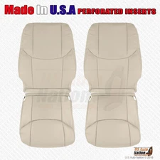 2005 - 2012 For Toyota Avalon Driver Passenger Perforated Leather Seat Cover Tan