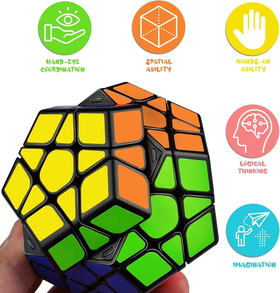 12 Sided QiYi Megaminx QiHeng Speed Cube Magic Twist 3D Puzzle Brain Teaser - Image 3 of 4