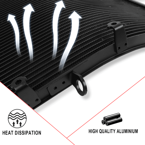 Motorcycle Radiator Cooler Cooling For Suzuki GSXR750 GSXR 750 2004-2005 K4 K5 - Picture 3 of 10