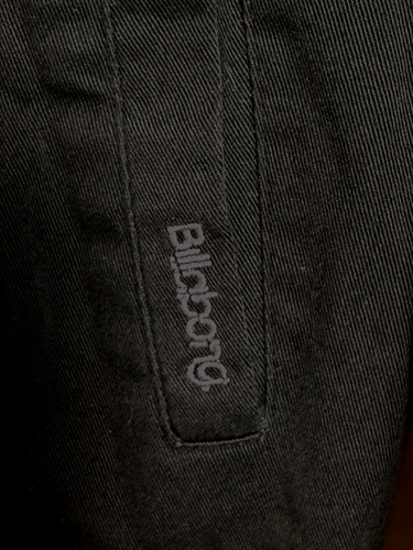 Billabong Jacket Mens Black Quilted inside Size Medium Pockets Logos EUC - Picture 5 of 10
