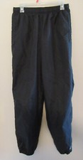 Vintage Womens NIKE PANTS Medium 8-10 Black Windbreaker Mesh Lined Track Pants