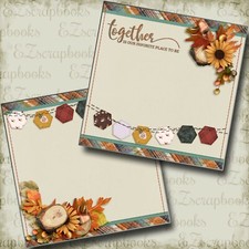 Together NPM - 2 Premade Scrapbook Pages - EZ Layout 4395