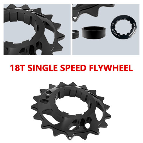 Single Speed Flywheel Conversion Kit 18T Cassette Cog MTB Road Bike-Sprocket NrL - Picture 2 of 10