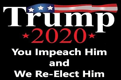 Impeach Donald Trump Man Cave SIGN 4x6 magnet Fridge Toolbox Shop America 2020