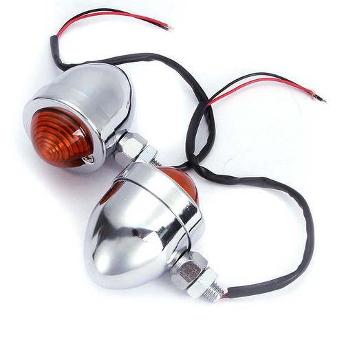 Motorcycle Turn Signals Bullet Blinker Indicator Lights For Honda VTX1300C 1800 - Bild 9 von 12