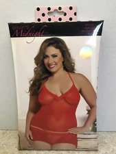 Seven til Midnight Lingerie Cami Set One Size Queen Red 9815XP
