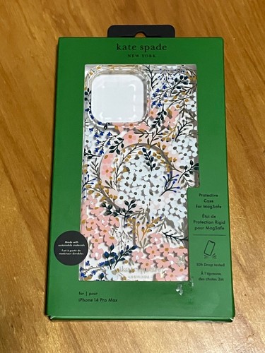 Kate Spade NY iPhone 14 Pro Max Case MagSafe Pink/White Floral NEW in Package - 第 1/2 張圖片