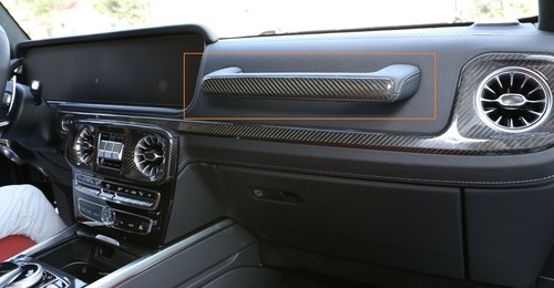 Carbon Fiber Console Co-Pilot Strip Cover Trim For Benz G-Class G500 G63 2019-21 - Picture 7 of 8