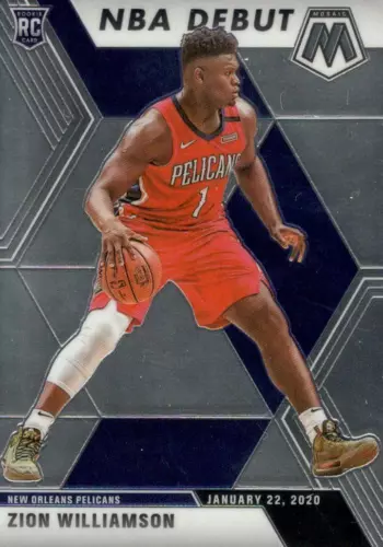 2019-20 Panini Mosaic NBA Debut Zion Williamson #269 Rookie New Orleans Pelicans