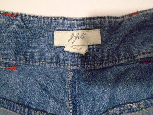 J Jill Womens size 4 Petite Wide Leg Denim Jeans Pants 100% Cotton Y2K - Picture 8 of 12