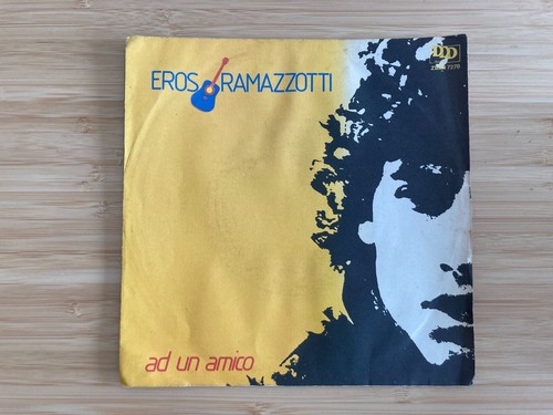 Eros Ramazzotti _ Ad Un Amico / Sole Che Viene _ Vinile 45giri 7" _ 1982 Italy - Foto 1 di 4