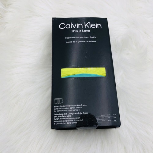 Nuovissimo bauletto uomo Calvin Klein Pride This Is Love confezione da 5 vita bassa taglia 4XL - Foto 4 di 5