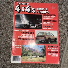 TRAVELIN 4X4's Minis & Pickups January 1977. Road Test Chevy Luv Plymouth Traild