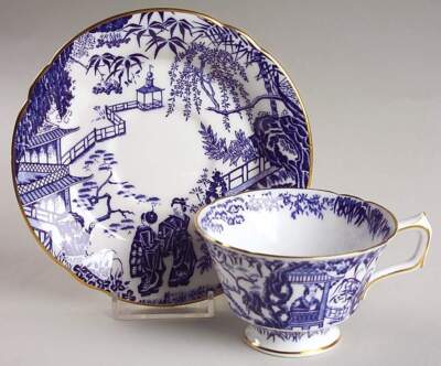 Royal Crown Derby Blue Mikado Cup & Saucer 6049394 | eBay