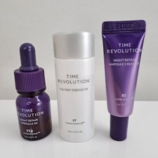 Missha Time Revolution Night Repair Ampoule, Cream & 1st Essence Miniature Kit