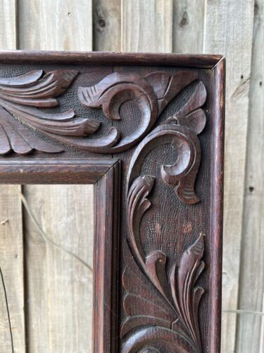 SUPERB George C. Flint American Movement Antique 19th Century Heavy Ornate Wood - Picture 12 of 19