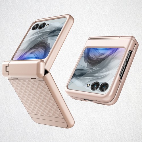 For Motorola Razr Ultra 2025/Razr Hinge Case with Kickstand + Screen Protector - 第 13/16 張圖片
