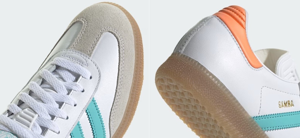 Adidas Samba Inter Miami CF Indoor men's sneakers White/Easy Mint