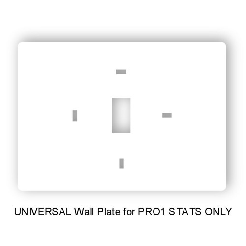 Case of (5) PRO1 / PRO1IAQ T119 Universal PRO-1 Wall Plate Thermostat Goof Plate - Picture 3 of 4