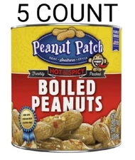 PEANUT PATCH Green Hot & Spicy Boiled Peanuts 5X (25oz) Cans