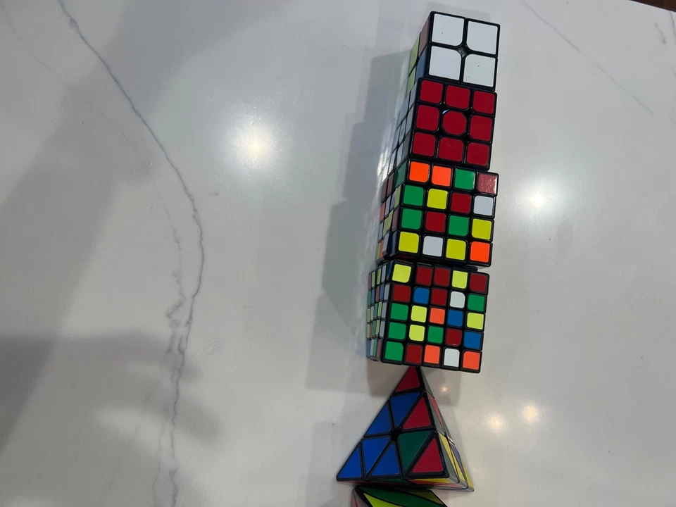 12 rubix/or speed cube, 2x2, 3x3,4x4,5x5 ect. Other unique and fun shaped cubes - Image 2 of 4