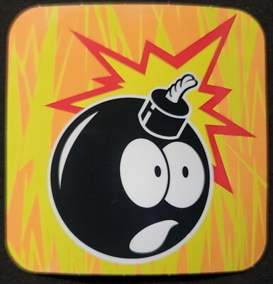 BOMB STICKER ''INFUSED   BOMB'' 3 1/4'' GLOSSY SKATEBOARD   READY TO STICK.