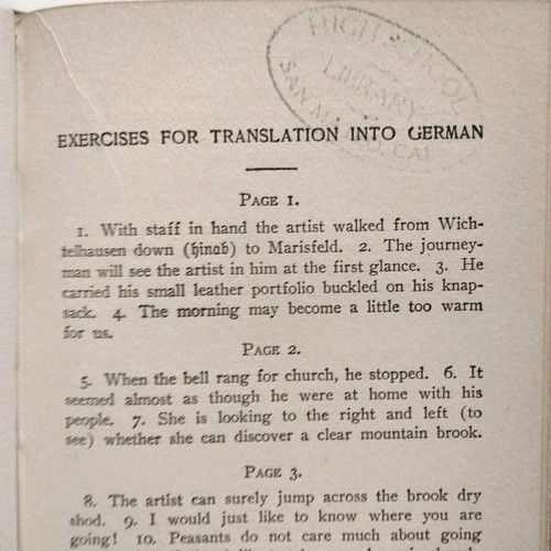 Antique German Language Textbook Vintage 1929 Gerstacker's Germelshausen McLouth - Picture 15 of 17