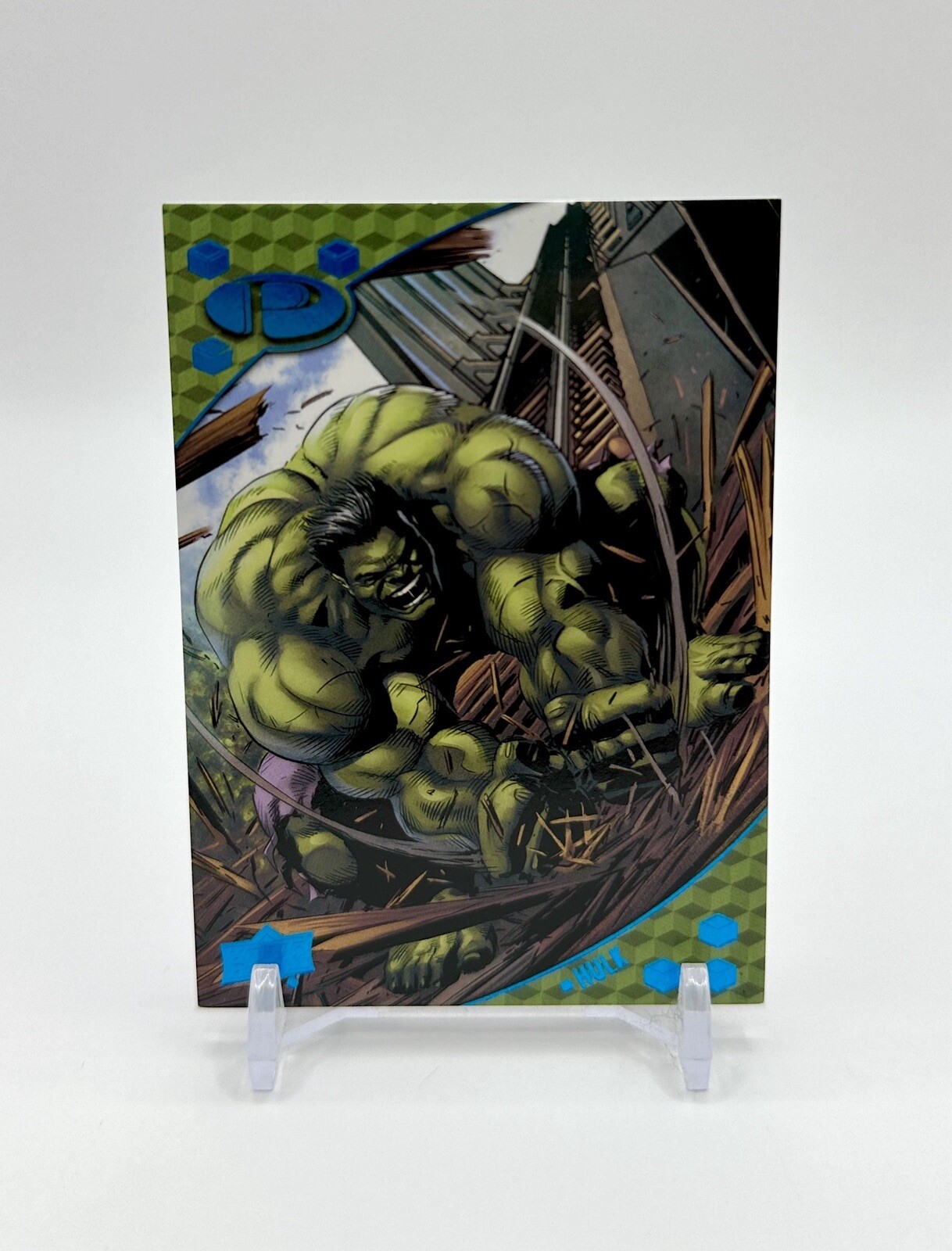 Hulk 2017 Upper Deck Marvel Premier Blue Foil Parallel 43/50 #47 SSP Rare Mint