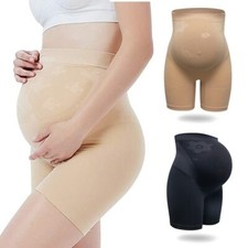 Women Maternity High Waist Support Pants Shapewear Pregnancy Thigh Body Shaper