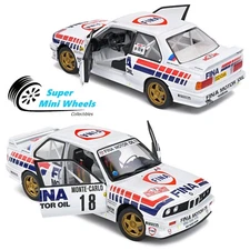 Solido 1:18 BMW 1990 E30 Rally Monte Carlo #18 – White - Diescast - S1801518