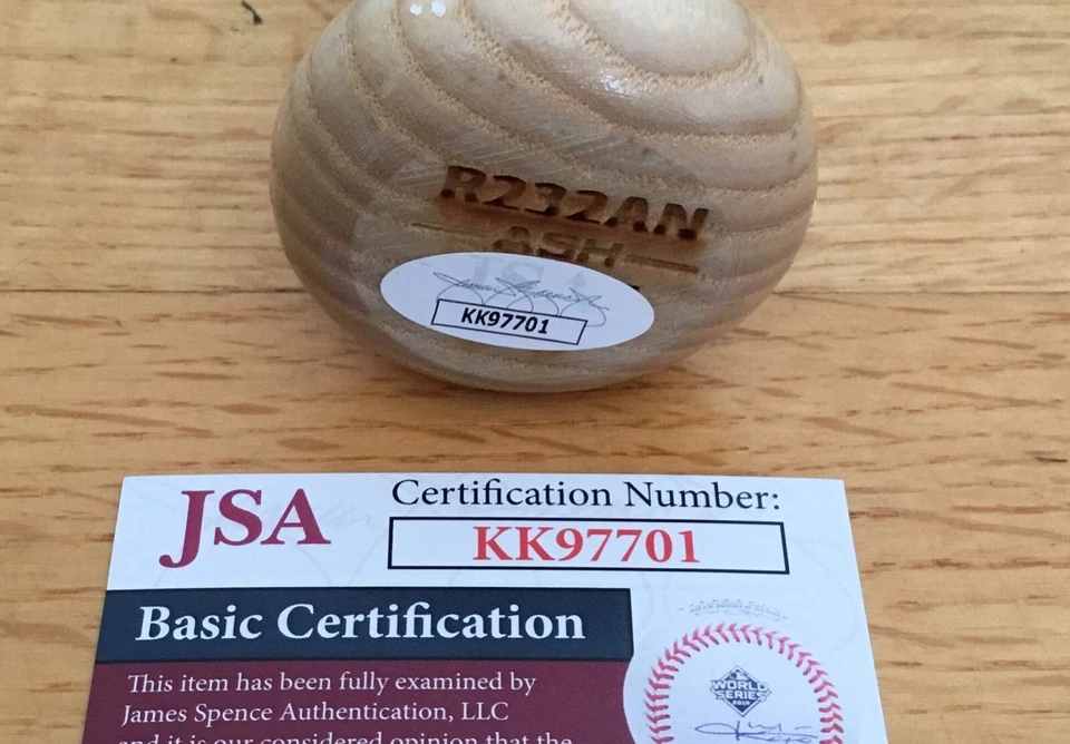 Brendan Rodgers Astros Rockies Autograph Signed Rawlings Baseball Bat JSA COA - Image 4 of 4