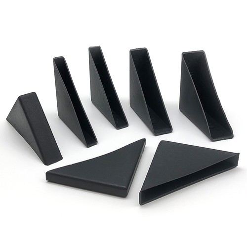 Black Plastic Triangular Glass Corner Protectors Anti-Collision Lens Corner Wrap - Picture 5 of 16