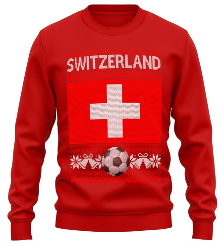 Switzerland Ugly Christmas Sweatshirt Football World Xmas Gifts For Him Her S... - Picture 7 of 13