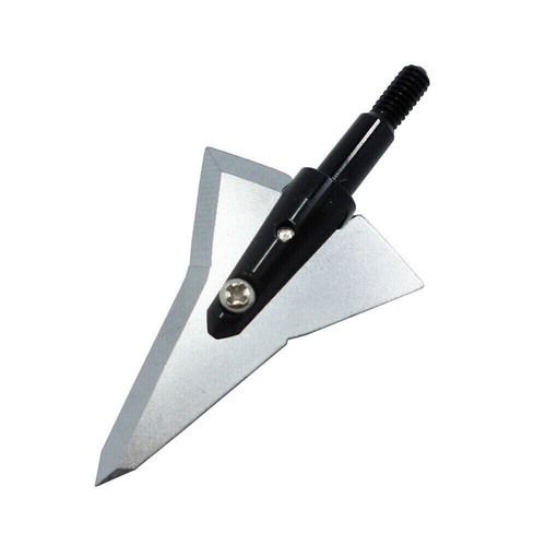 USA Stock 12Pcs Meteor Broadheads Stainless Steel Hunting Arrowheads 125 Grain - Picture 5 of 9