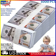 1000PC Prop Fake Looks Best Toys Money For Pretend Play Music Birthday Party New
