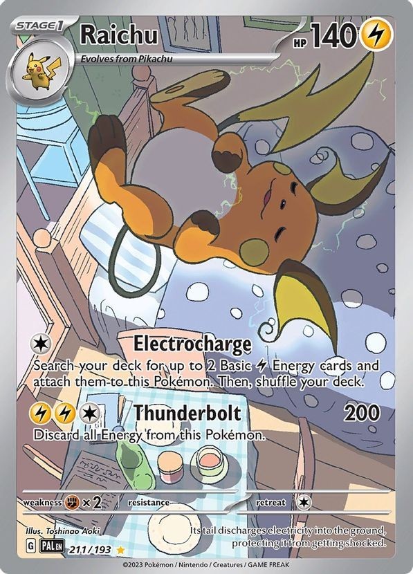 Raichu - 211/193 - Pokemon Paldea Evolved Illustration Rare Card NM