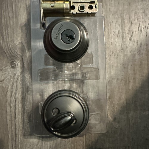 Baldwin Prestige Series Round Deadbolt Slate Finish Smartkey 380RDB (b5) - Bild 3 von 4