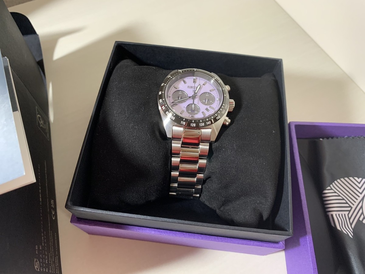 Seiko Prospex Speedtimer Solar SBDL119 Purple Dial Chronograph