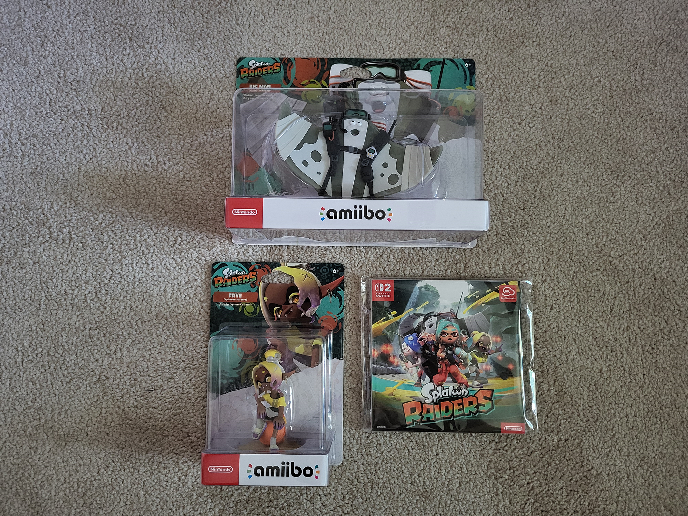 Splatoon Raiders Frye and Big Man Amiibo + MyNintendo Memo Pad | eBay