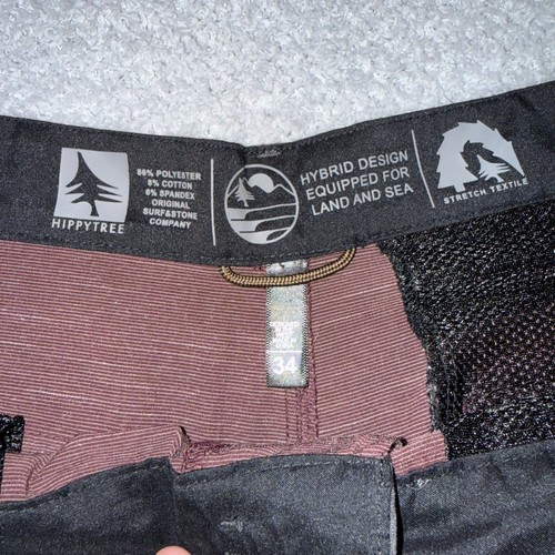 Hippy Tree Hybrid Shorts Herren Größe 34 Schwimmen Surfen Freizeit Land Meer - Bild 3 von 5