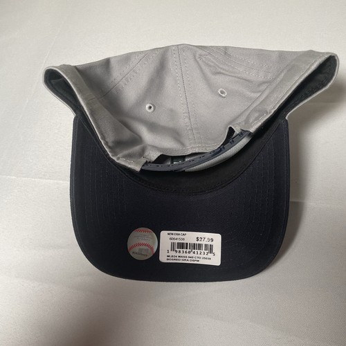 Boston Red Sox New Era 9Forty MLB Gray & Navy Adjustable Hat - Picture 3 of 8
